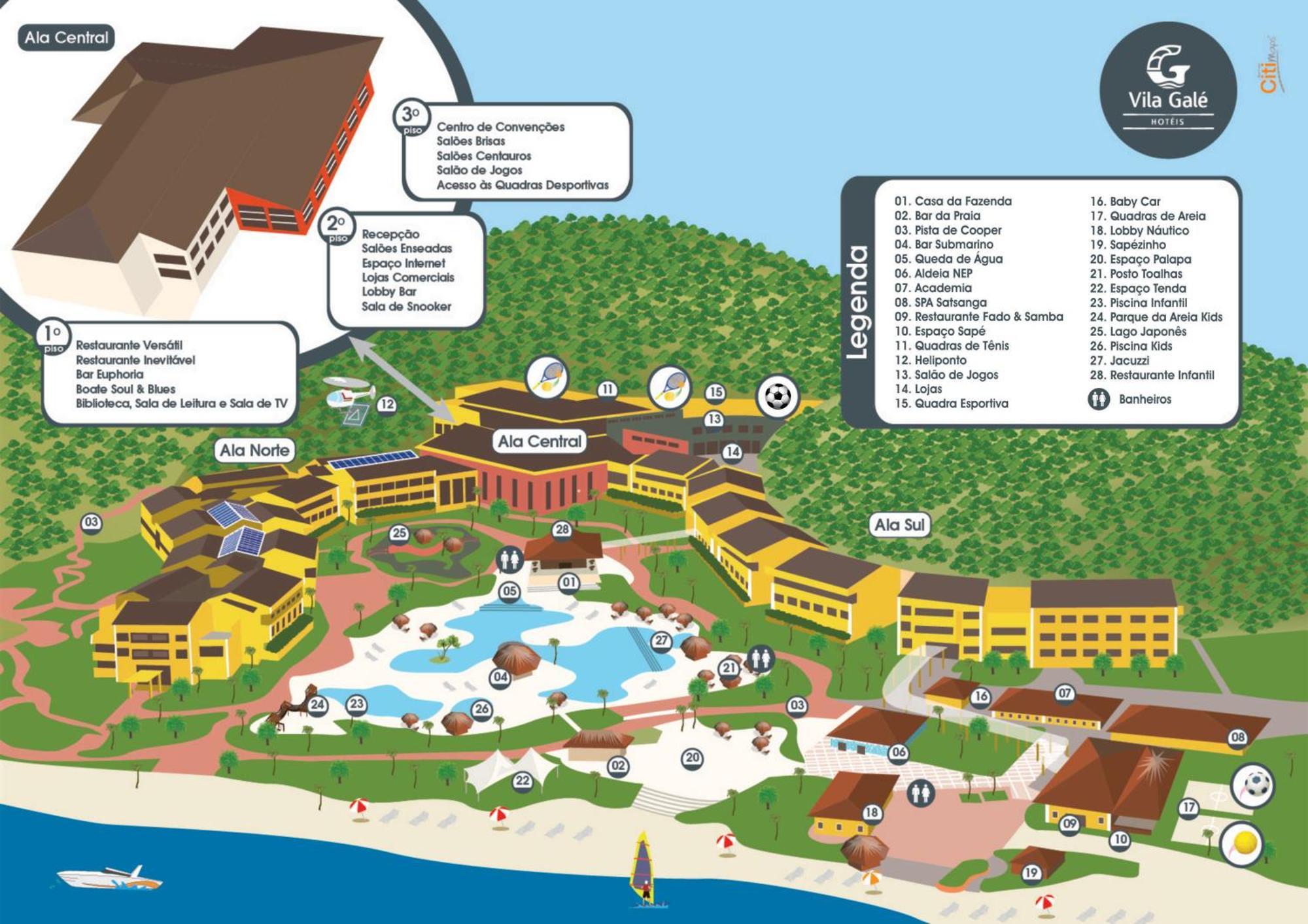 Vila Gale Eco Resort Angra Angra dos Reis Exterior photo Map of the resort